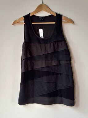 Theory - NWT Black Layered Sleeveless Tank Top